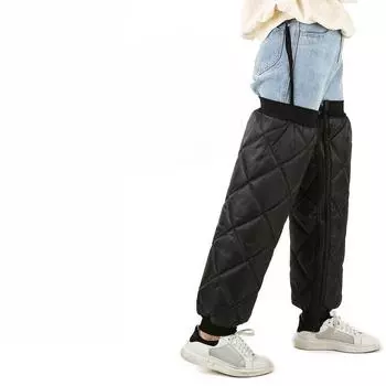 Мотоциклетный наколенник Теплый Холодный Ноги для Женщин Мужчин Водонепроницаемый Ветрозащитный Утолщенный Зимний Наколенник Для Педалей Мотоцикла Поездки На Работу Пешие Прогулки чёрный