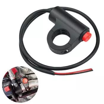 Мотоциклетный переключатель аварийной сигнализации Кнопка включения электромобиля Двойная вспышка Предупреждение Аварийная лампа Сигнальная лампа Мигающий индикатор Деталь мотоцикла
