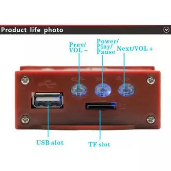 Мотоциклетный противоугонный динамик BT USBTF карта MP3-плеер o система усилителя с 2 шт. 3 дюйма разноцветный