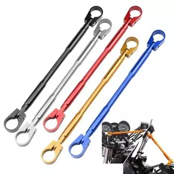 Мотоциклетный руль из алюминиевого сплава, руль мотоцикла, усилитель рычага, аксессуары, длина 30 см/12 дюймов чёрный