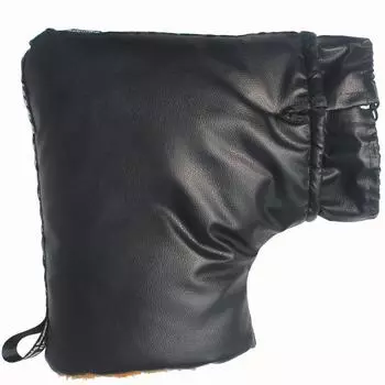 Мотоциклетный руль муфта зимняя теплая ручка чехол перчатки водонепроницаемый защита от холода one size чёрный