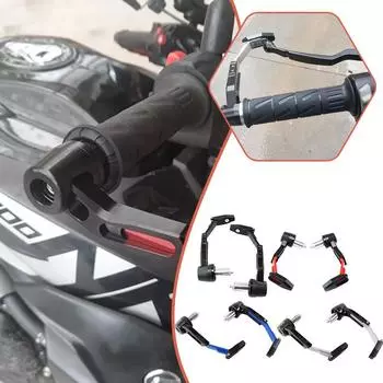 Мотоциклетный руль с ЧПУ из алюминия, рычаг тормоза и сцепления, защита для рук, аксессуары для модификации передач, защита для рук синий