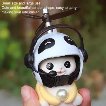 Мотоциклетный руль Животные Украшения Утиные шлемы из смолы Игрушки Маленькая желтая утка Декоративные украшения Автотовары