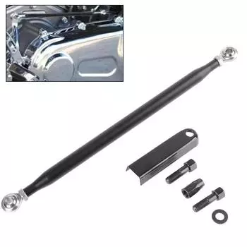 Мотоциклетный рычаг переключения передач, рычаг переключения передач с ЧПУ, алюминиевый черный рычаг переключения передач Fatboy Round rod black