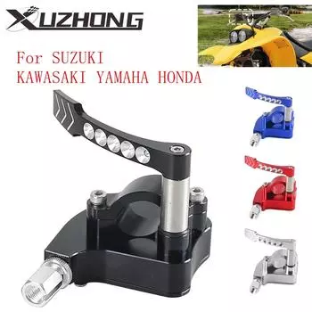 Мотоциклетный рычаг управления масляной дверцей большого пальца 7/8 22 мм, заготовка для дроссельной заслонки, рычаг управления для SUZUKI KAWASAKI YAMAHA HONDA синий