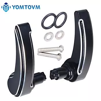 Мотоциклетный седельный мешок защелка рычаг крышка подъемник для Harley Touring Road Street Tri Glide 2014-2024 чёрный