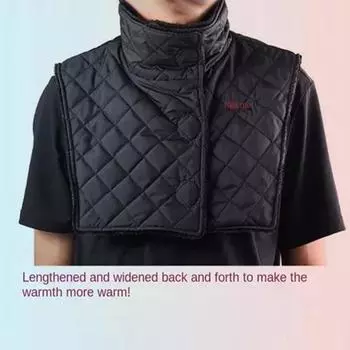 Мотоциклетный шейный платок, защитный шарф, зимний, теплый, ветрозащитный, водонепроницаемый, для езды на лыжах, велоспорта, спортивного снаряжения чёрный