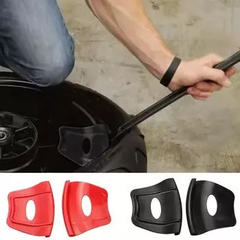 Мотоциклетный шиномонтажный станок, защитный щиток обода колеса, защитный щиток обода, подходит для установки шин на квадроцикл, четырехколесный мотоцикл, внедорожный мотоцикл красный