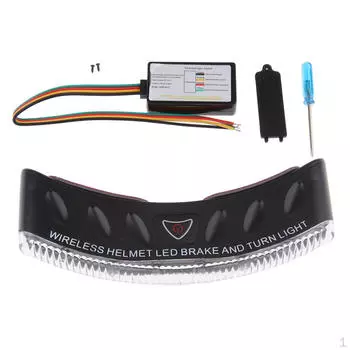 Мотоциклетный шлем 12 В 8 светодиодов стоп-сигнал