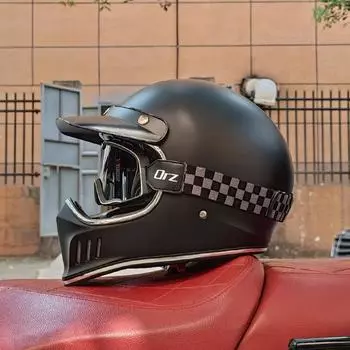 Мотоциклетный шлем Анфас Casco Moto Шлем Винтаж Чоппер Ретро шлем capacete de motocicleta M