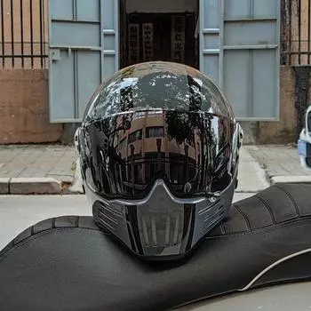 Мотоциклетный шлем анфас casco moto шлем винтажный чоппер ретро шлем capacete de motocicleta модульный шлем одобрение DOT M