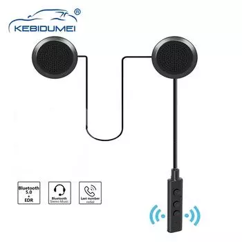 Мотоциклетный шлем Bluetooth гарнитура беспроводные водонепроницаемые наушники динамик наушники громкой связи стерео звонок музыкальный плеер для мото чёрный