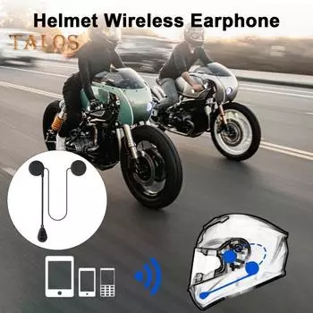 Мотоциклетный шлем Bluetooth-совместимая гарнитура Дисплей батареи в реальном времени Шумоподавление Управление музыкальными вызовами Беспроводные наушники чёрный