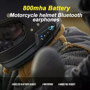 Мотоциклетный шлем гарнитура Bluetooth 5.0 голосовое управление мотоцикл беспроводной гарнитура для разговора водонепроницаемый для катания на лыжах