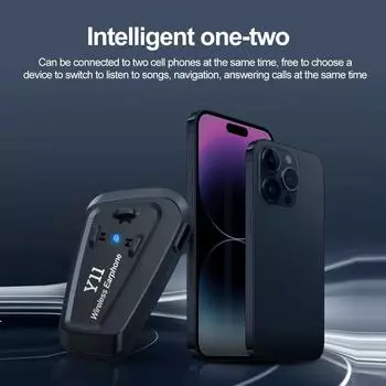 Мотоциклетный шлем гарнитура Bluetooth 5.3 наушники беспроводной мотор гарнитура велосипед MP3 плеер наушники Handsfree стерео наушники