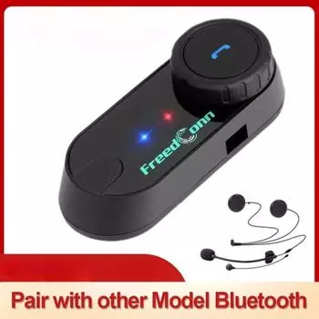 Мотоциклетный шлем Гарнитура Стерео Bluetooth Hands Free Звонок Беспроводная связь Интерфон Совместное использование музыки 6 гонщиков 1pcs