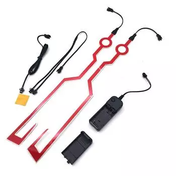 Мотоциклетный шлем Холодная световая полоса Шлемы Режим Ночное вождение Сигнал Мигающие огни полоса Бар