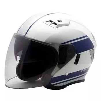 Мотоциклетный шлем ISHINO SHOKAI Jet Libertad Ishino Shokai Free LB-02 FS-ЯПОНИЯ (около 57-60см) Белый/Синий