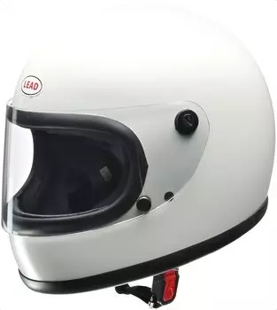 Мотоциклетный шлем LEAD Full Face Белый Свободный размер, чем RX-200R (Менее 57-60см) - белый