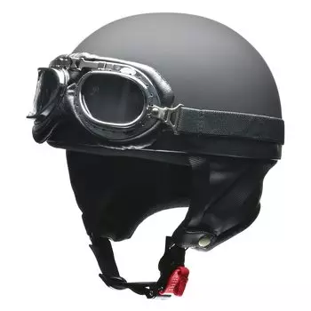Мотоциклетный шлем LEAD Half CROSS Vintage Matte Black LL CR-751 -
