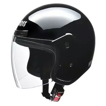 Мотоциклетный шлем LEAD Jet CROSS черный CR-720 - чёрный