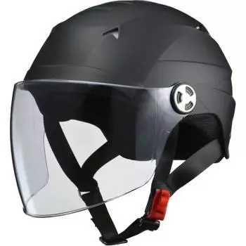 Мотоциклетный шлем LEAD Jet SERIO Half Helmet со щитком Matte Black RE40 - Один размер