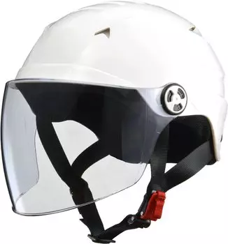 Мотоциклетный шлем LEAD Jet SERIO Shielded Half Helmet White RE40 One Size - белый