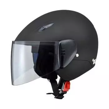 Мотоциклетный шлем LEAD Semi-Jet SERIO RE-35 полуматовый черный бесплатно до 57~60 см