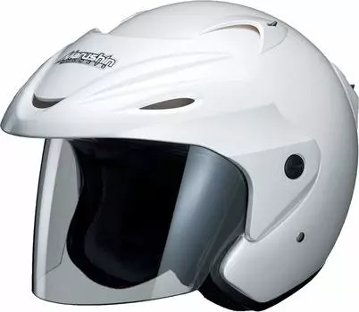 Мотоциклетный шлем MARUSHIN Джет Жемчужно-белый Свободный размер чем M-380 (Менее 57~60 см)
