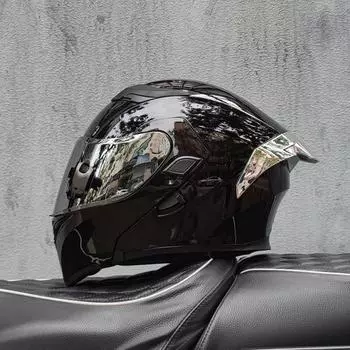 Мотоциклетный шлем, полный шлем для гонок на мотоцикле с двойным солнцезащитным козырьком, женские и мужские откидные мотошлемы DOT capacete de moto M