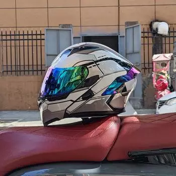 Мотоциклетный шлем с откидной крышкой, двухлинзовый полнолицевой шлем, высокое качество, одобренный DOT, мотошлемы для мотоциклистов S