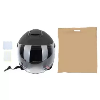 Мотоциклетный шлем с полным лицом, матовый черный, сохраняющий тепло, откидной зимний шлем для езды на велосипеде, скутерах, квадроциклах, уличных мотоциклах