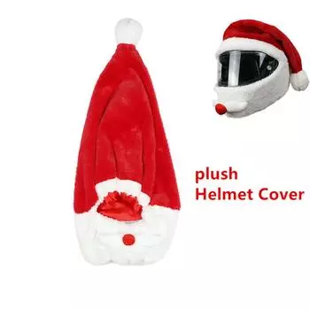 Мотоциклетный шлем Шапка Колпак Чехол Рождество Санта Клаус Внешний вид Костюм Шляпа Универсальный