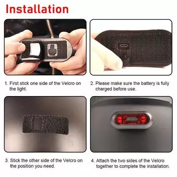 Мотоциклетный шлем стоп-сигнал USB перезаряжаемый светодиодный предупреждающий шлем задние фонари с 3 режимами освещения IPX6 водонепроницаемый синий