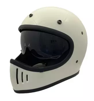 Мотоциклетный шлем SUNUP, полнолицевой, PILOT, размер L, SM-001 (59-60см) (Белый с оттенком)