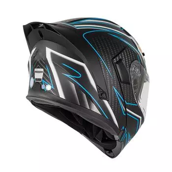 Мотоциклетный шлем унисекс для взрослых, крутая экипировка для гонщика, новый уличный туристический мотоцикл на четыре сезона XL чёрный