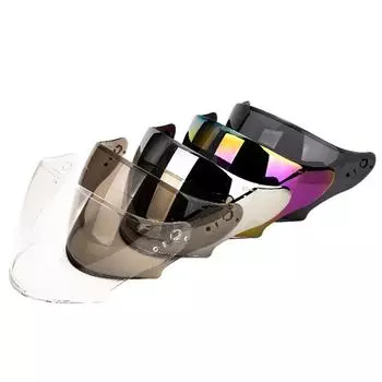 Мотоциклетный шлем, ветрозащитный козырек, козырек с изогнутой поверхностью, аксессуары для моторного шлема, замена для разноцветный