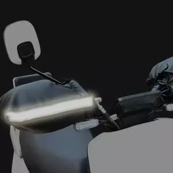 Мотоциклетный скутер, толстый теплый руль, муфта, ручка, муфта, непромокаемая езда, защитные зимние теплые перчатки с термозащитным чехлом