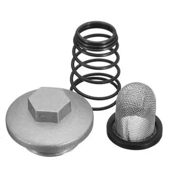 Мотоциклетный скутер Винт слива масла Пружинный фильтр Аксессуары для двигателя для DY6125-150 чёрный/серебряный