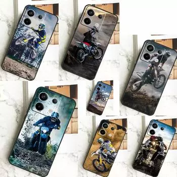 Мотоциклетный спортивный чехол Moto Cross для Xiaomi Redmi Note 13 Pro 12 11 9 10 12S 11S 10S 9S Redmi 13 12 10C 12C 13C Redmi Note 8