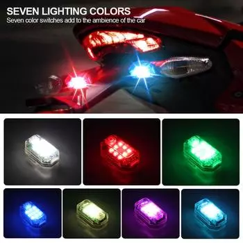 Мотоциклетный стробоскопический фонарь с беспроводным дистанционным управлением для автомобиля, светодиодный фонарь для предотвращения столкновений, водонепроницаемый фонарь для велосипеда