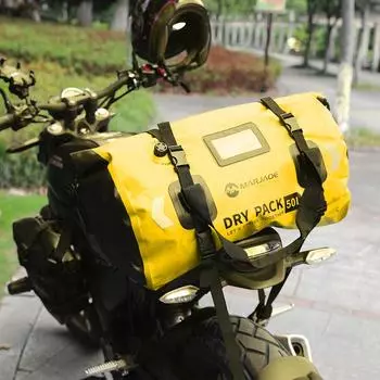 Мотоциклетный сухой мешок 50 л/80 л мотоцикл водонепроницаемый задний мешок с веревочными ремнями рулонная сумка для каякинга кемпинга лодок мотоцикла