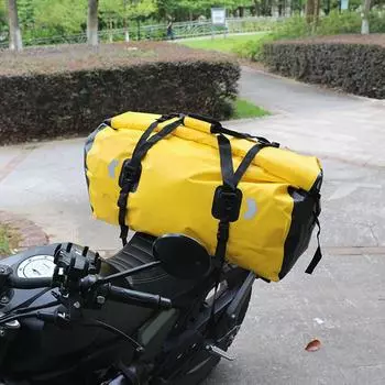 Мотоциклетный сухой мешок 50 л/80 л мотоцикл водонепроницаемый задний мешок с веревочными ремнями рулонная сумка для каякинга кемпинга лодок мотоцикла