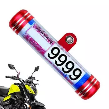 Мотоциклетный тубус для документов, водонепроницаемый мотоциклетный безопасный налоговый диск, цилиндрический держатель, рама мотоциклетного цилиндрического контрольного диска красный