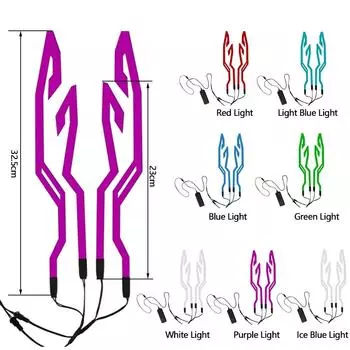 Мотоциклетный велосипед НОВЫЙ водонепроницаемый светодиодный фонарь холодного света 4-в-1 полоска для шлема EL наклейка предупреждающие огни аксессуары для ночной езды на мотоцикле