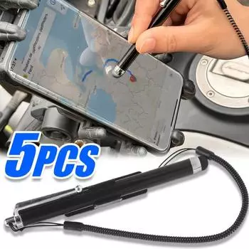 Мотоциклетный велосипедный стилус, емкостная ручка, автомобильные экраны консоли, стилус с пружинным зажимом для ручки, емкостная ручка для рукописного ввода