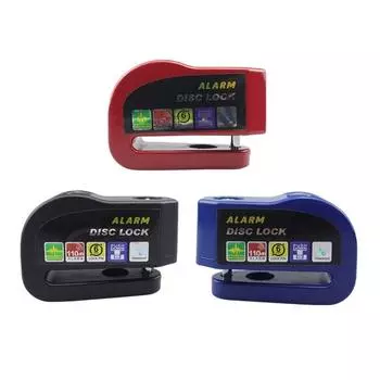 Мотоциклетный велосипедный замок, сигнализация, защитная защита, навесной замок, диск из алюминиевого сплава, противоугонное напоминание, веревочный замок, сумка, аксессуары для мотоцикла синий