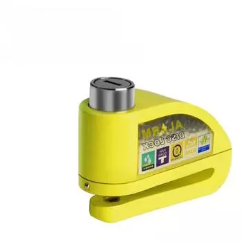 Мотоциклетный велосипедный замок, сигнализация, защитная защита, навесной замок, диск из алюминиевого сплава, противоугонное напоминание, веревочный замок, сумка, аксессуары для мотоцикла Car lock красный