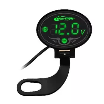 Мотоциклетный вольтметр для постоянного тока 9-24 В Панельный измерительный прибор со светодиодным дисплеем Voltmete синий