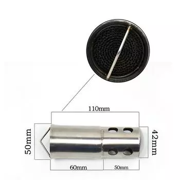 Мотоциклетный впускной глушитель регулируемый глушитель DB Killer шумоглушитель передний катализатор A